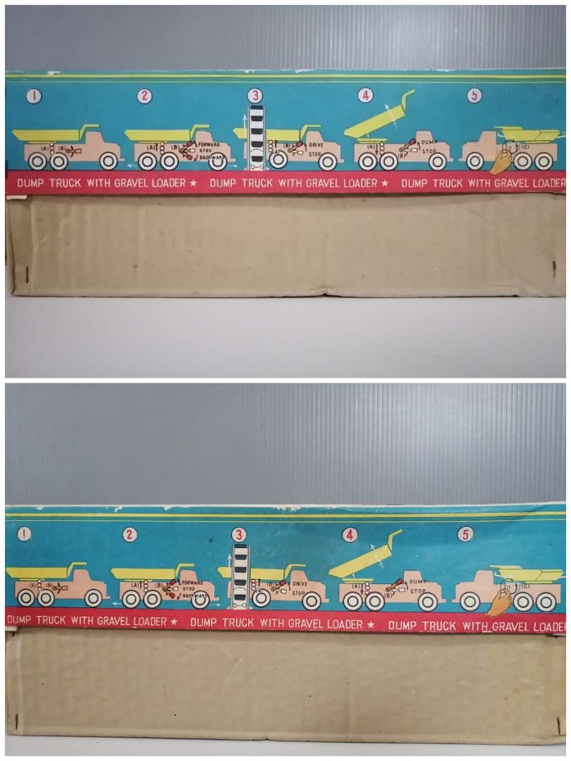 ダンプトラック & グラベルローダー　電動ブリキ　アルプス商事　日本製