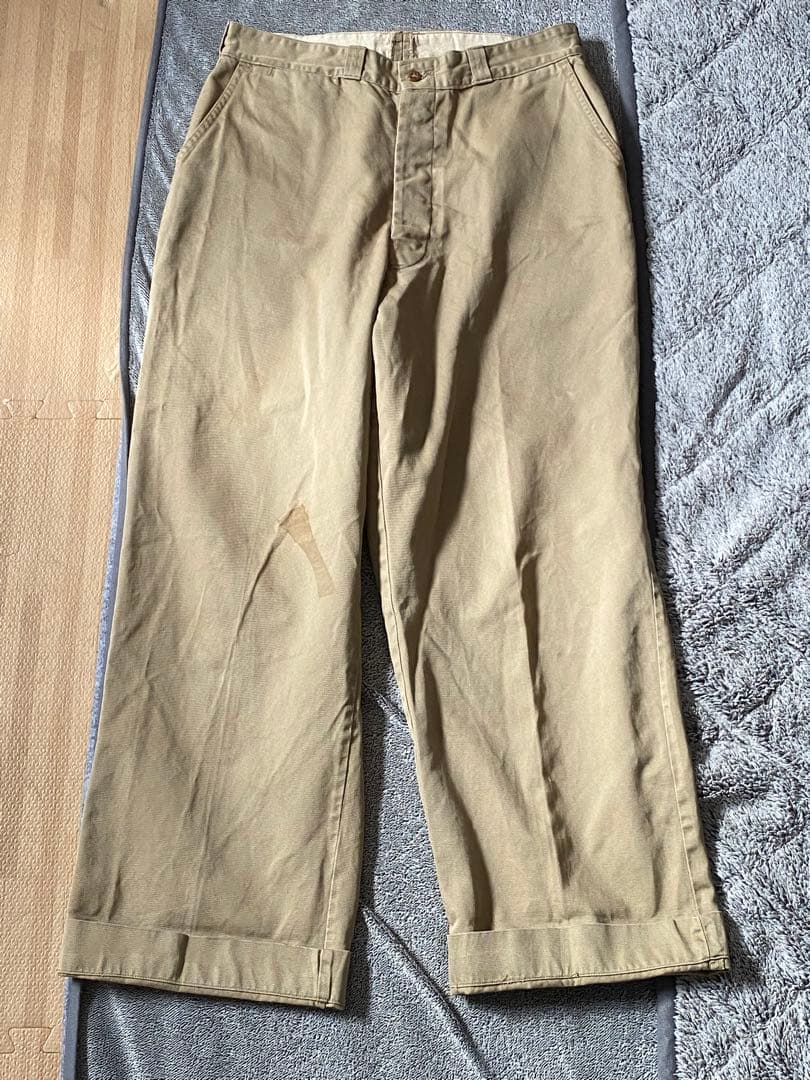 50s 34 【実物】us army チノパン