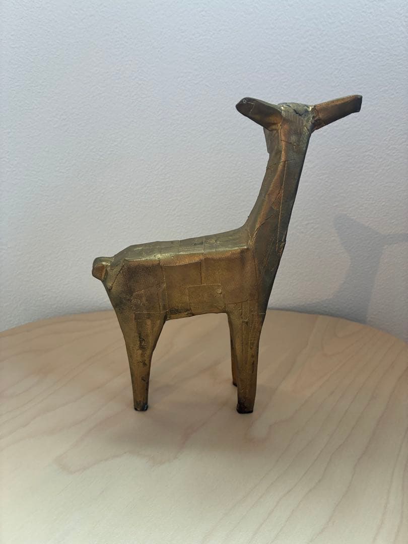 AJI PROJECTとりプルポ鹿の像ウッデンドールズNo.9 アート3点セット