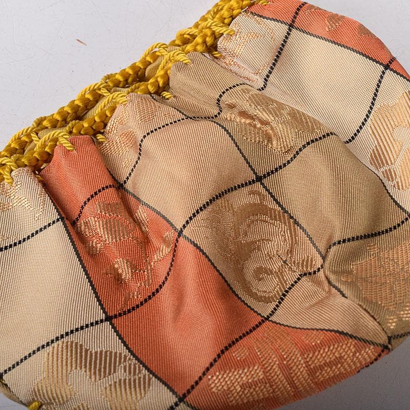 茶道具　石田陶春作　丹波茶入　西陣織宝間道仕覆付　共箱　V　7862