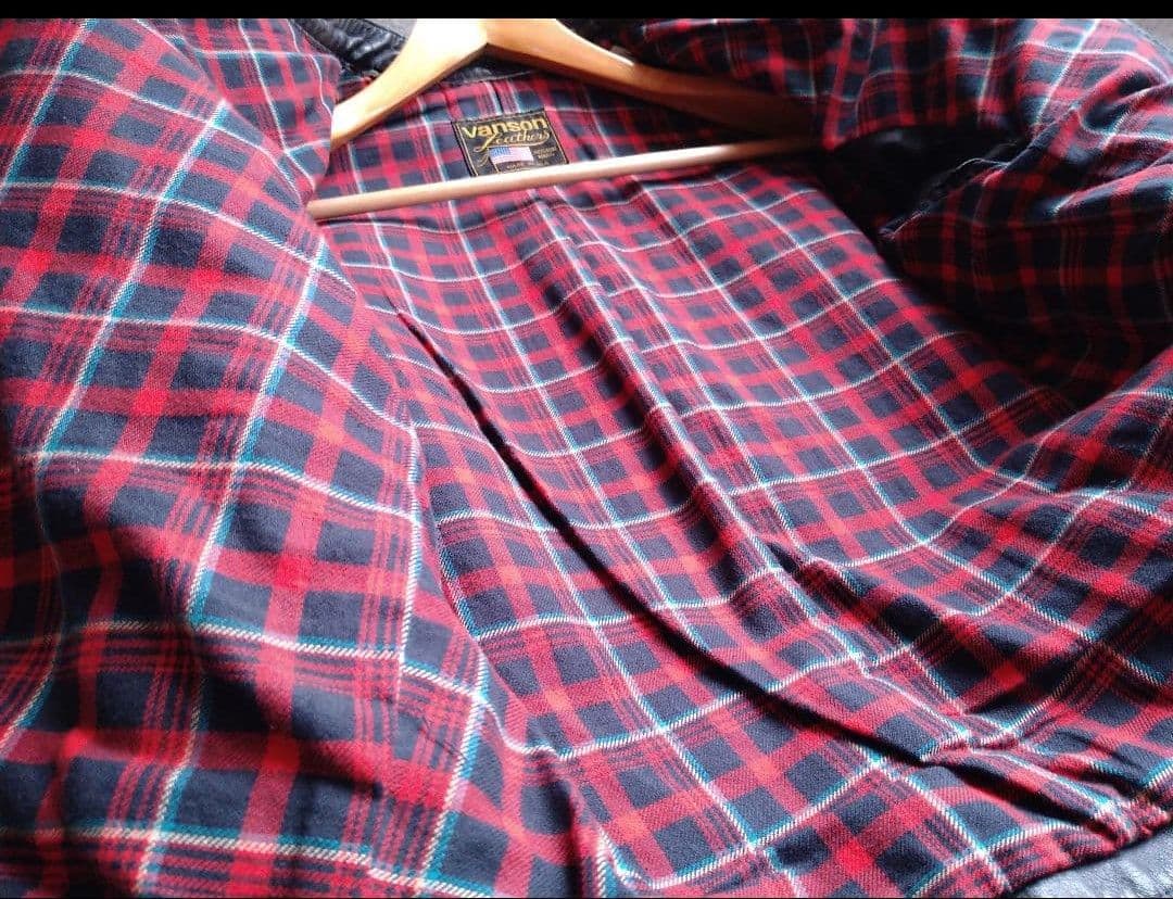 美品 バンソン ライダースジャケット シングル ダブル ヴィンテージ レザー