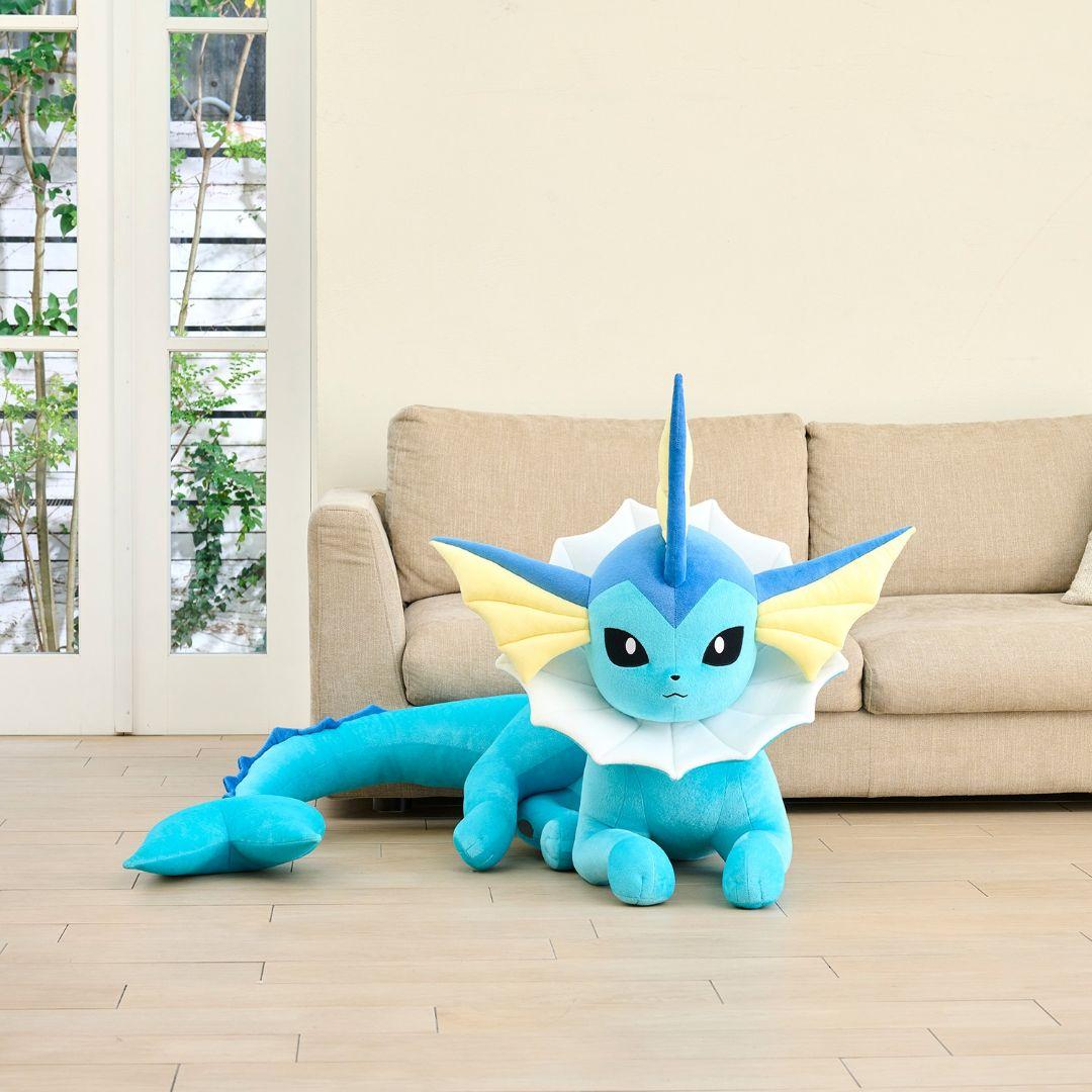 ポケットモンスター　 シャワーズ　ぬいぐるみ　等身大シャワーズ　寝そべり