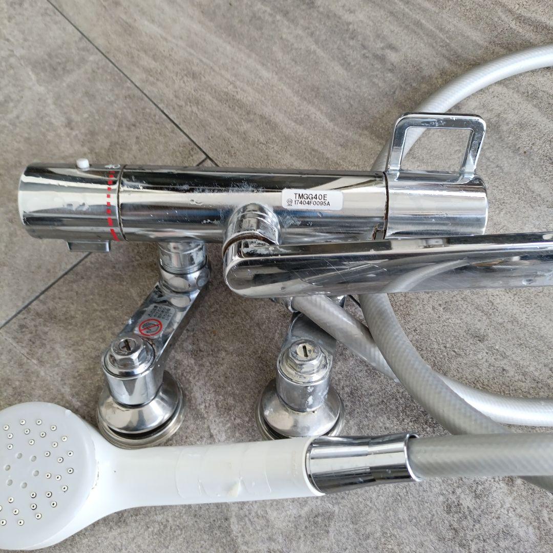 TOTO混合水栓 可調節 TMGG40E クロムメッキ シャワーヘッド