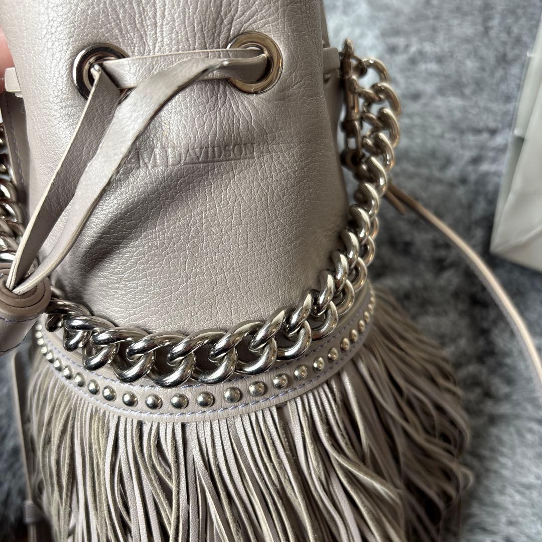 J&M DAVIDSON カーニバル フリンジ チェーン ハンドバッグ