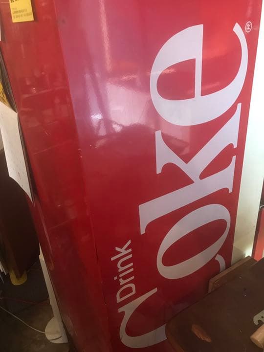 コカコーラ　販促　冷蔵庫　ビンテージ　ナショナル製　完動　良く冷える