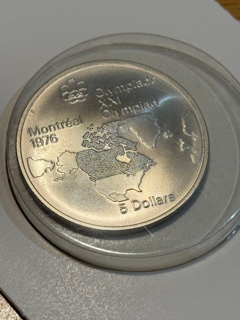 1976年モントリオールオリンピック 5ドル銀貨