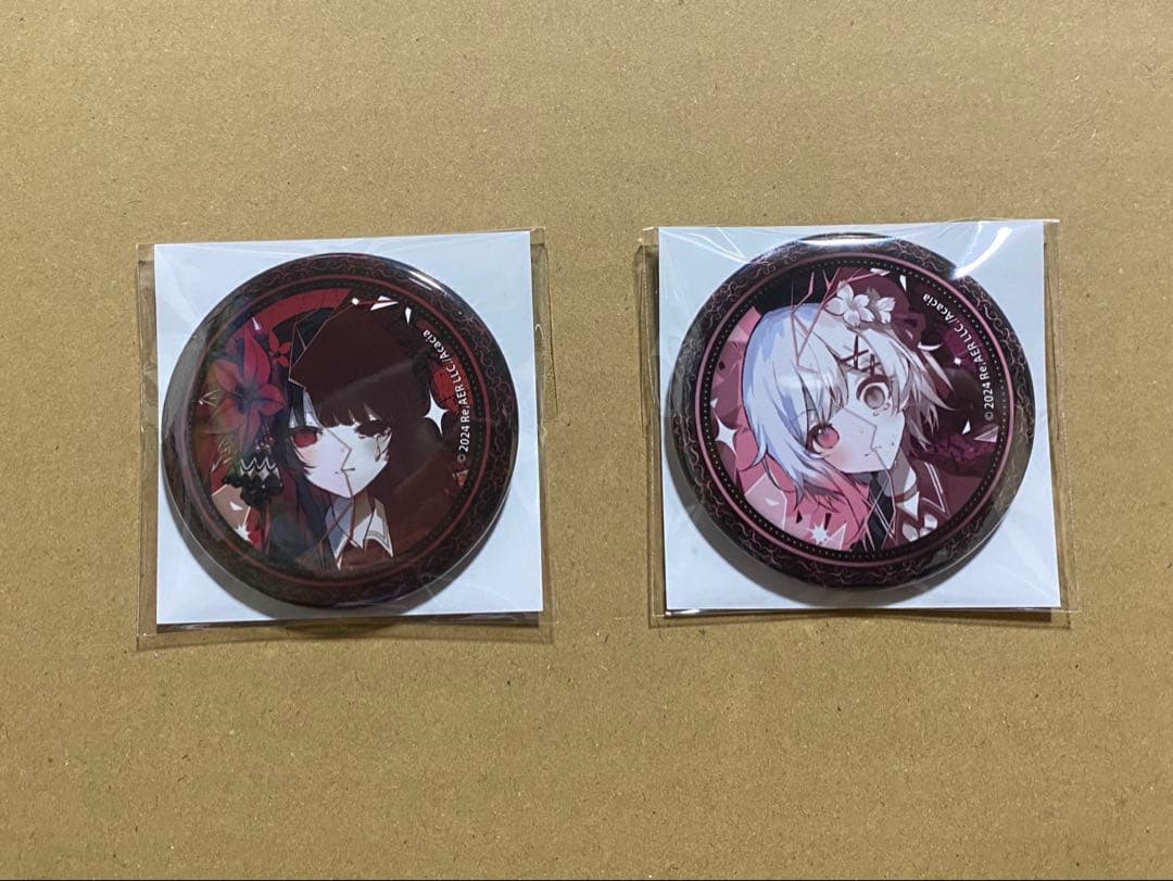 新品未開封 くじメイト 魔法少女ノ魔女裁判 缶バッジ　E賞　ヒロ　エマ