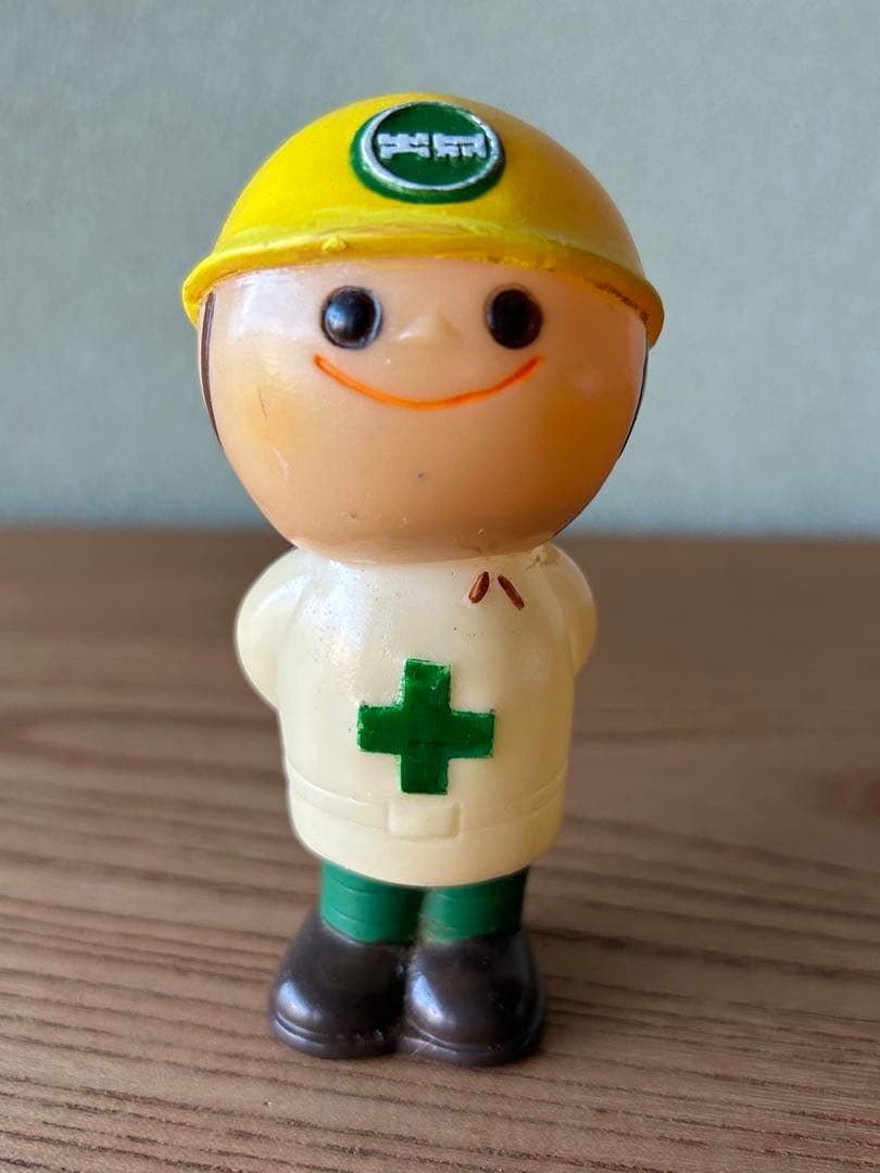 珍品 昭和57年頃 大成建設 ソフビ人形 週刊文春 コラム 立ち話 キャラクター