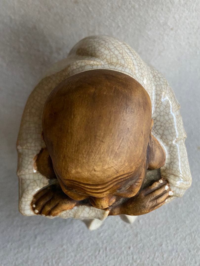 【七福神】布袋尊の置物（敷板付き）