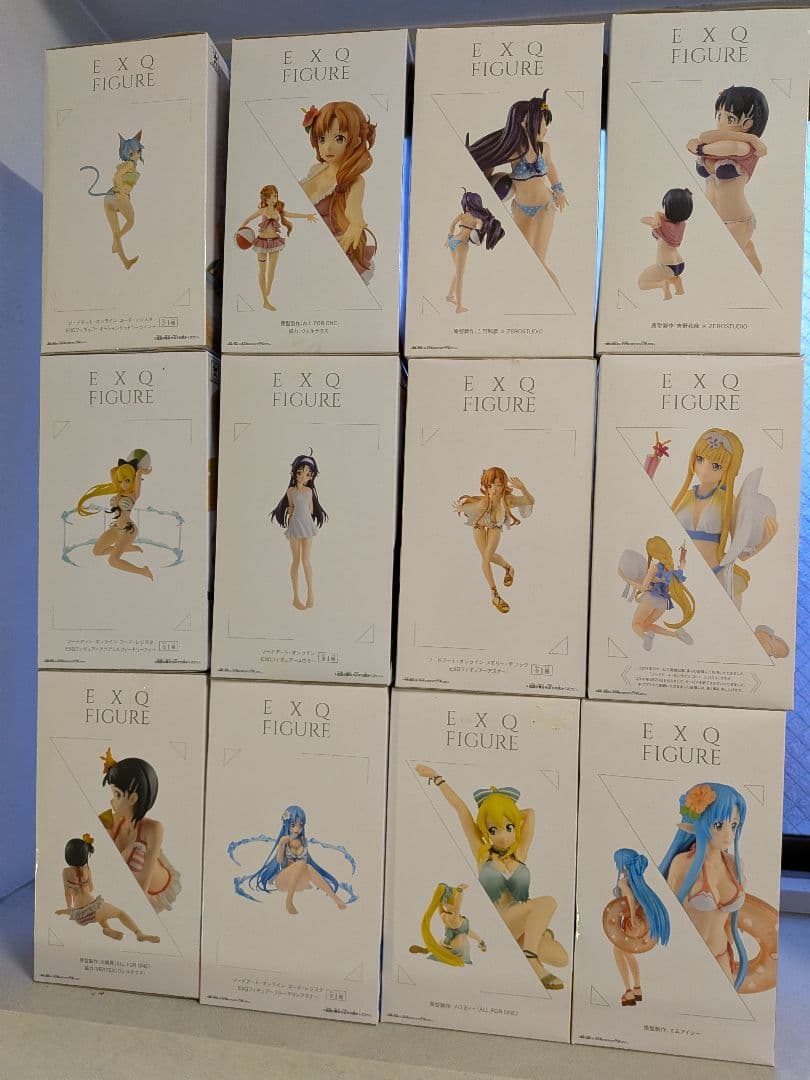 ①【EXQ FIGURE 12個】ソードアート・オンライン　SAO フィギュア