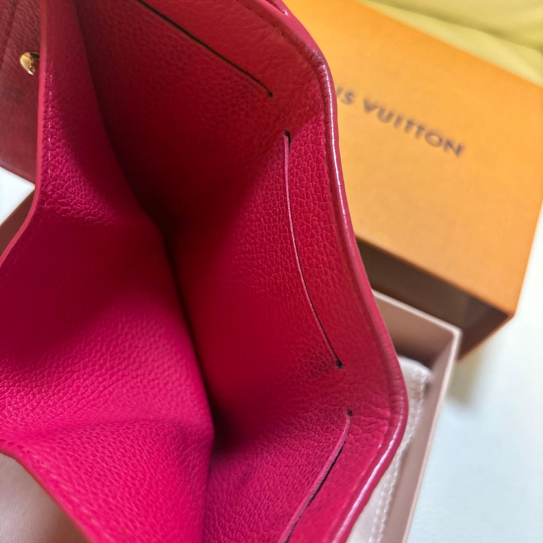 LOUIS VUITTON ピンク 三つ折り財布