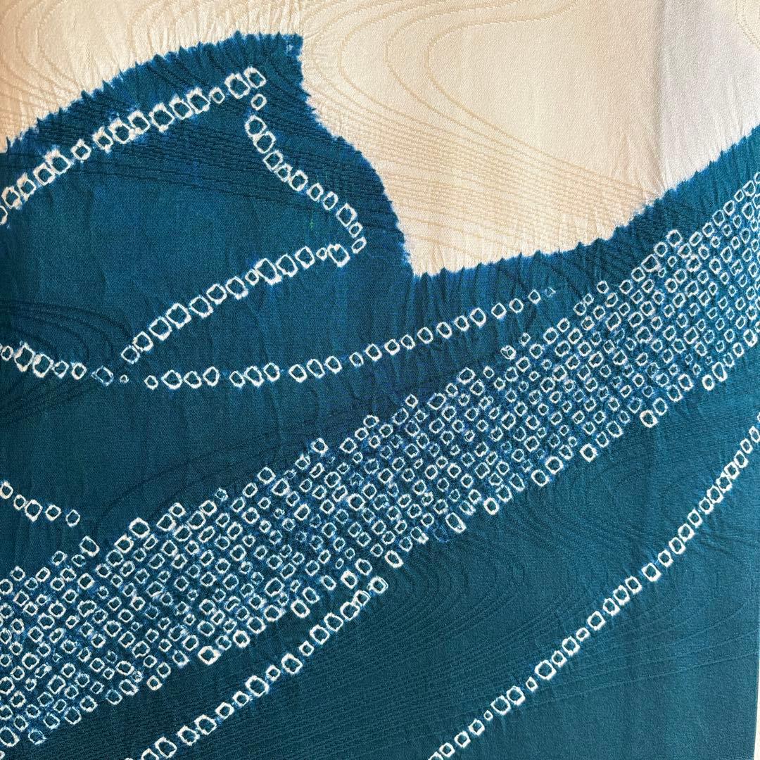 No.1 男の子　お祝い着 正絹　絞り着物　長襦袢 七五三