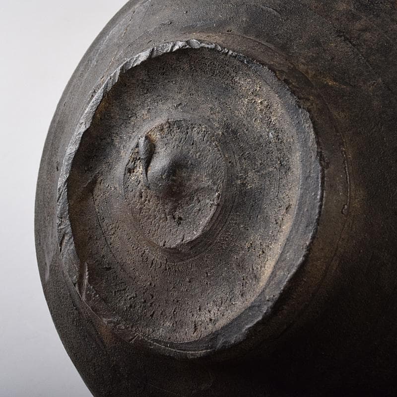 mini-fex　弥生式土器　黒釉　壷　C　R8453