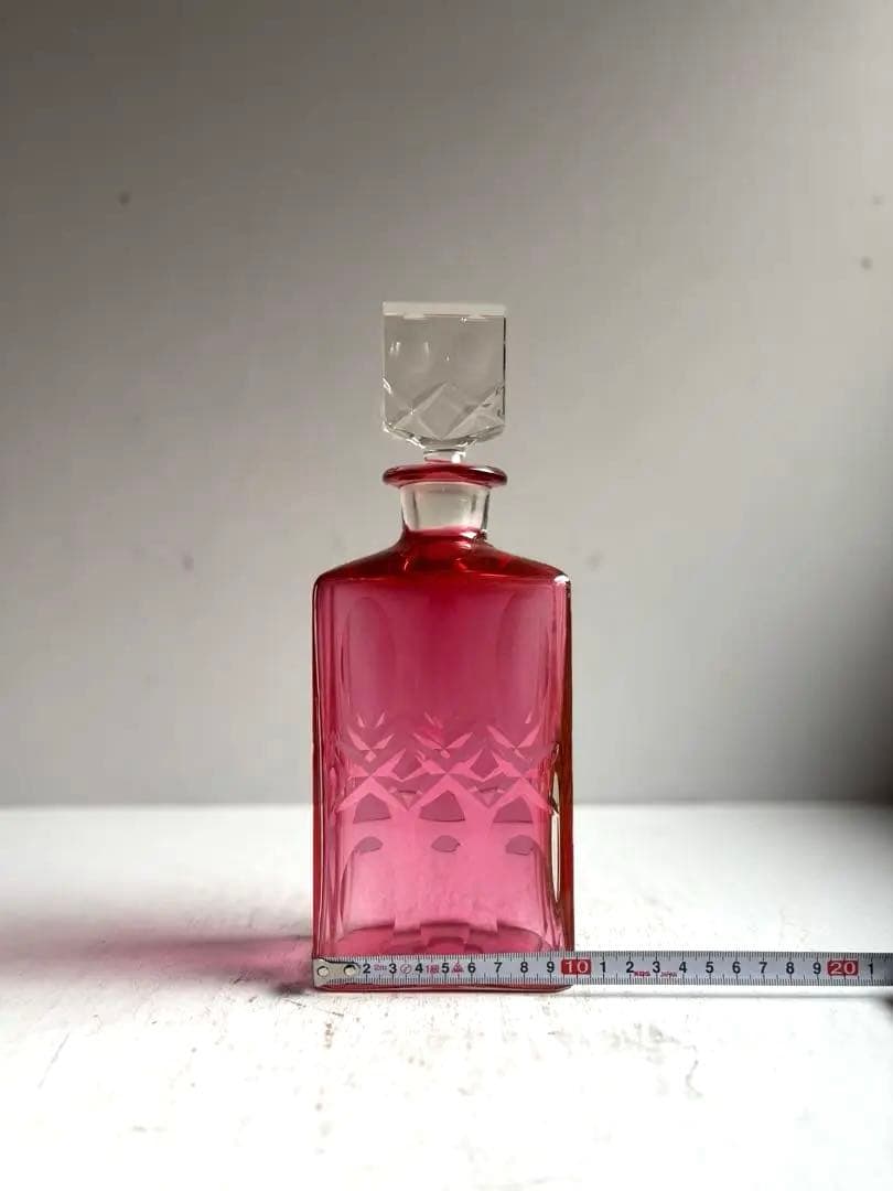 603 フランスアンティーク カットが美しいデキャンタ カラフ パリ 美品