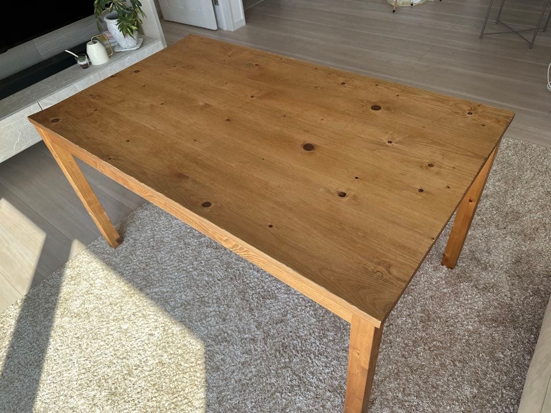 【ま】ダイニングテーブル 日本製 無垢 北欧 135 オイル塗装