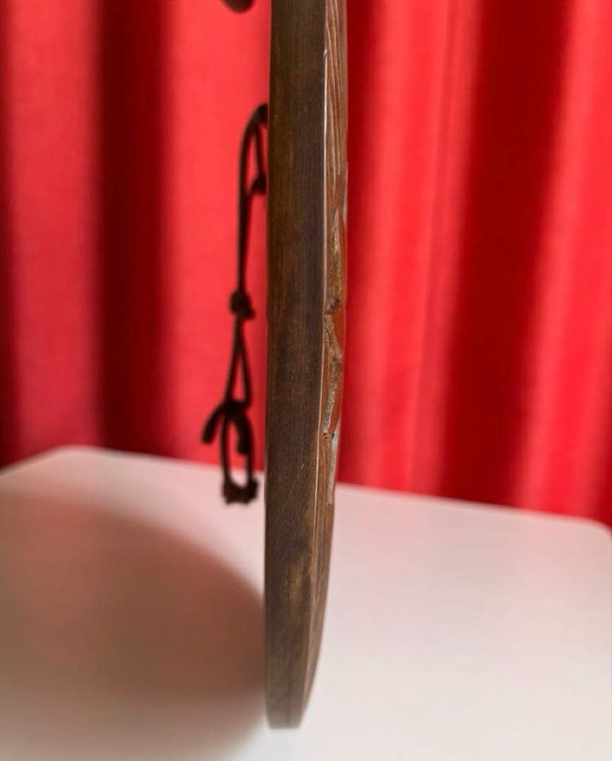 日光彫 アートパネル　迎清臣　民芸　工芸　昭和レトロ　迎刀　ジャパニーズモダン