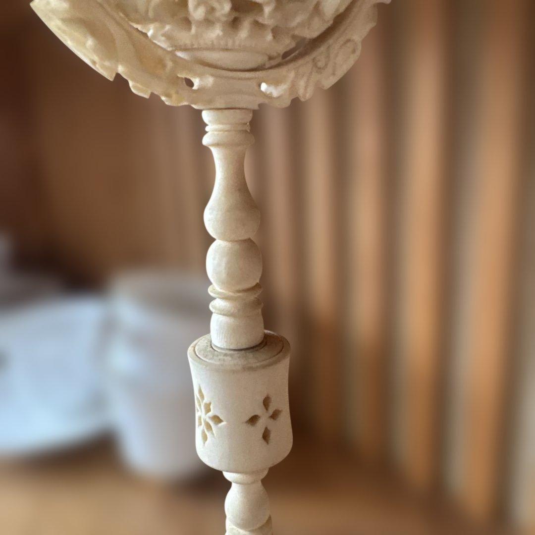 中国工芸品　お土産　龍　山水　天球　多層球　置物