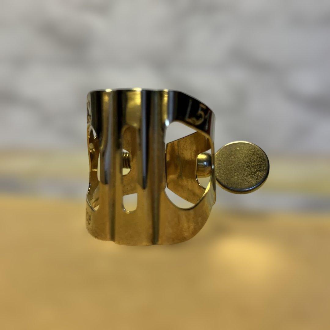 BG L51 ソプラノサックスリガチャー 金メッキ