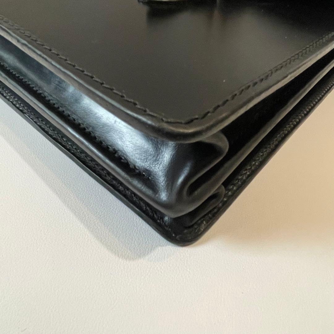 極美品✨グレンロイヤル ビジネスバッグ ブリーフケース ロック ゴールド 黒