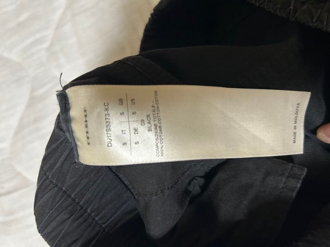 リックオウエンスダークシャドウ パンツ S ブラック