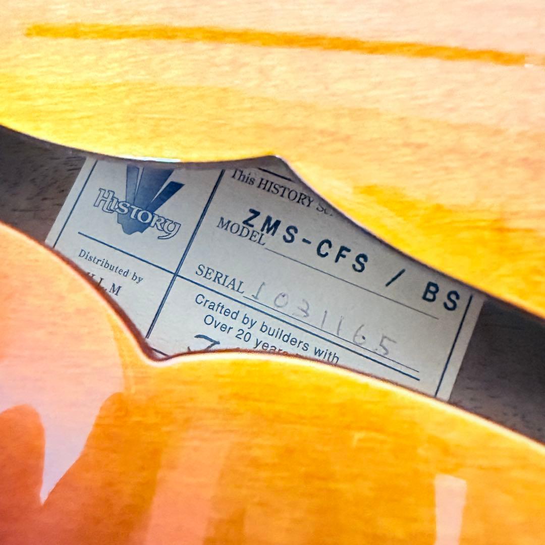 【美品】HISTORY ZMS-CFS BS エレキギター