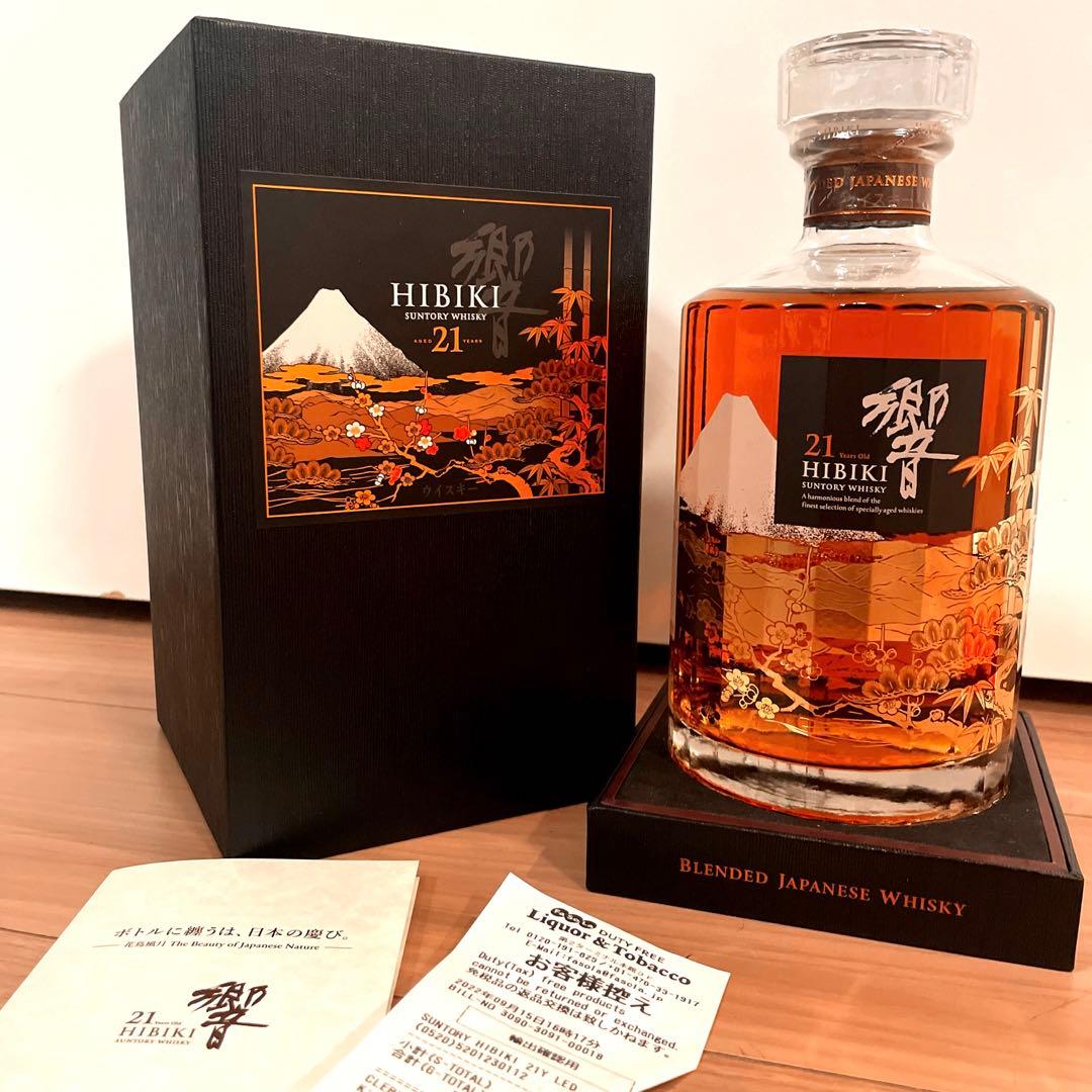 響２１年 意匠ボトル 花鳥風月 サントリー