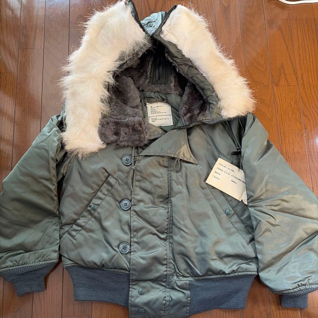 【タグ付新品・激レア】1986年製 米軍放出品　N-2B セージグリーン★残り1