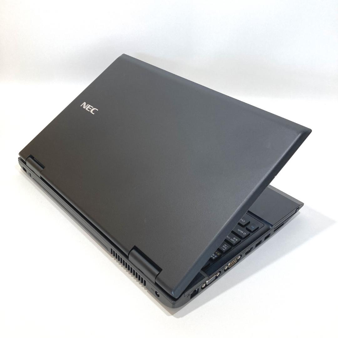 初心者✨快適・大画面・DVD✨黒✨すぐ使えるノートパソコン◇D391-1