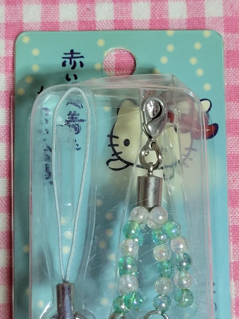 ⚠️箱つぶれあり◆キティ赤いべべ着たかわいい金魚　ストラップ2003年 　未開封