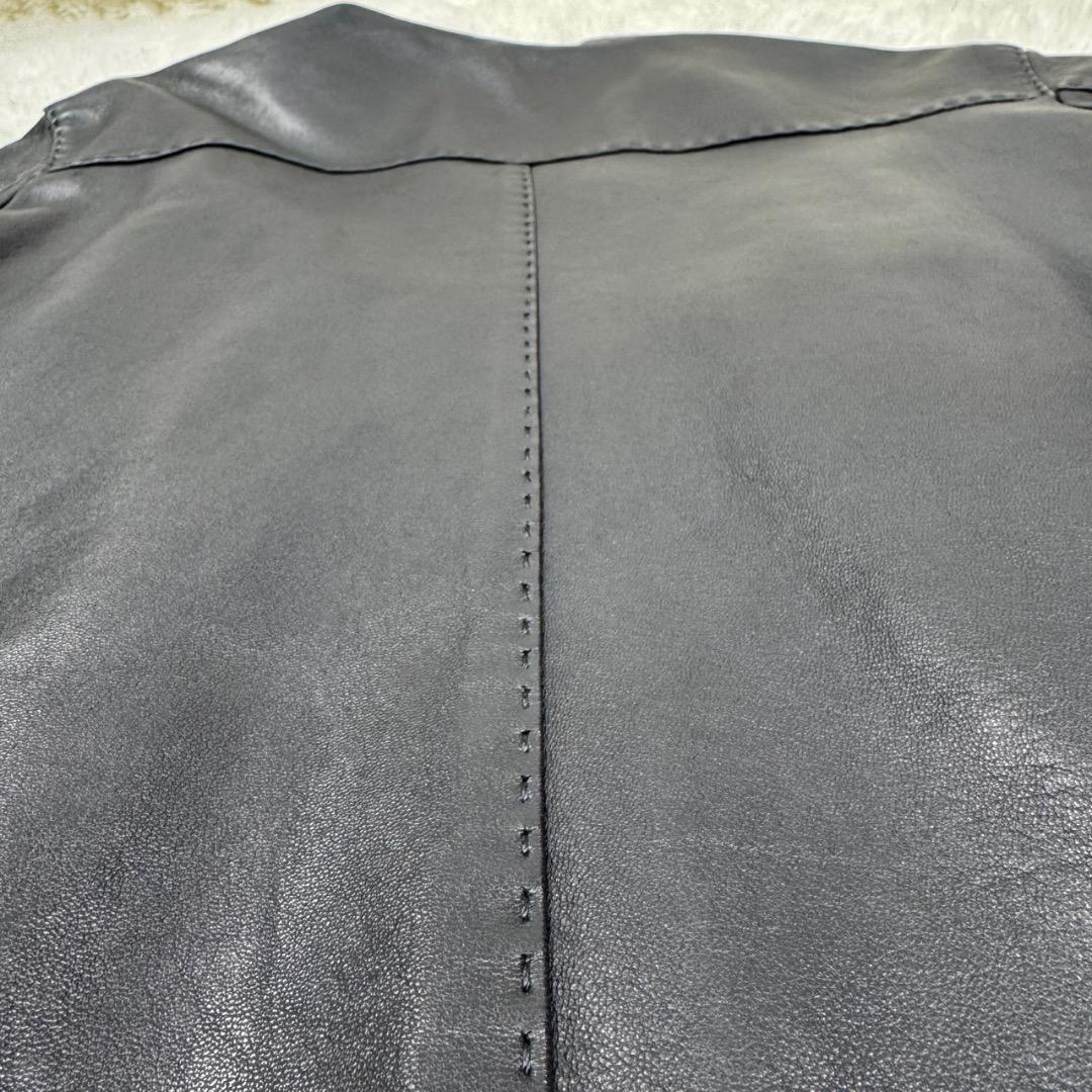 極美品✨AVIREX　レザージャケット　ブラック　ライダース　羊革　本革 M