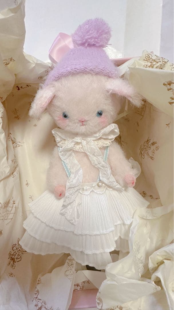 羊 人気作家 フェルト テディベア ハンドメイド ぬいぐるみ