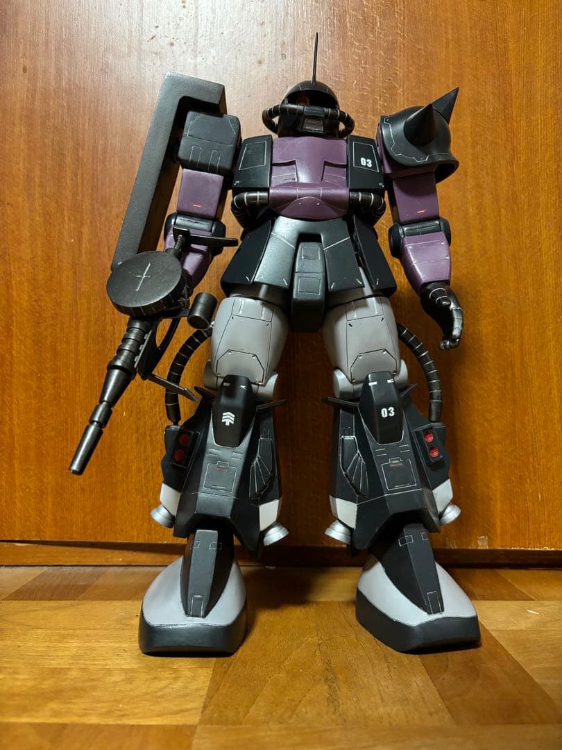 W*1様 ジャンク 旧キット1/60高機動型ザクⅡ 全塗装　完成品