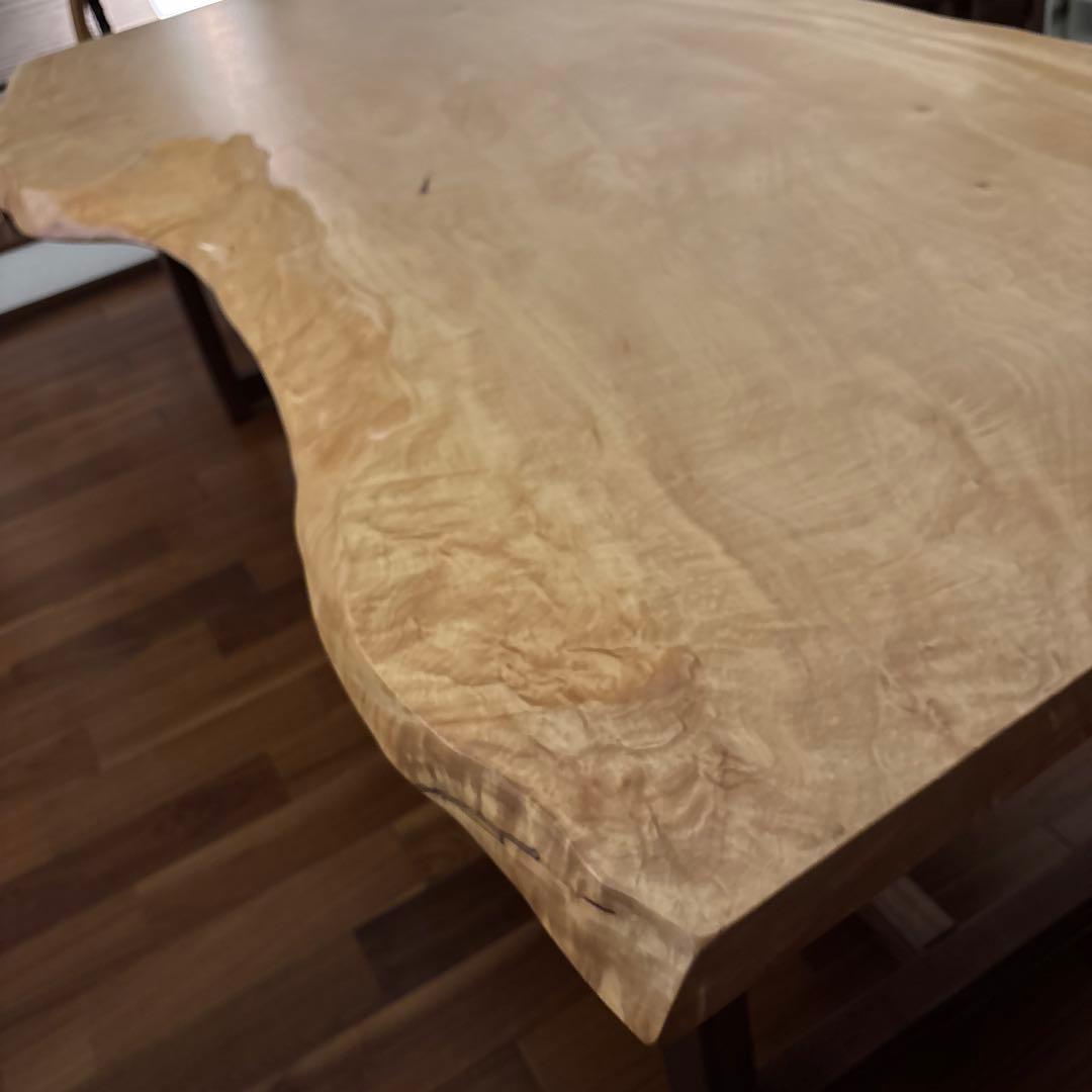 栃トチ　一枚板　ダイニングテーブル