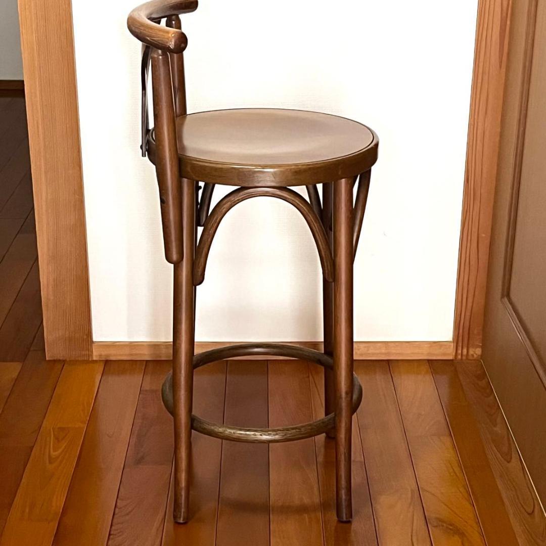 アダル ADAL ハイスツール カウンターチェア 木製 古道具 椅子 二脚セット