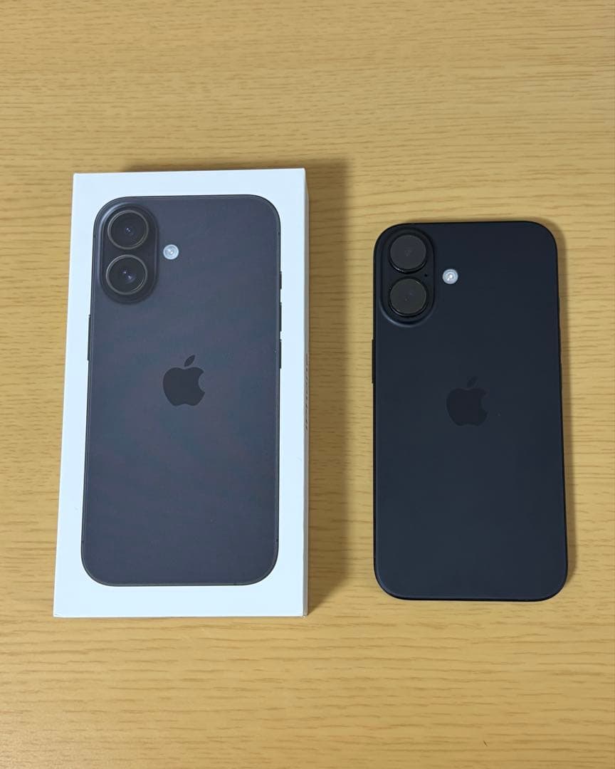 【中古】iPhone 16 ブラック 128GB バッテリー100%