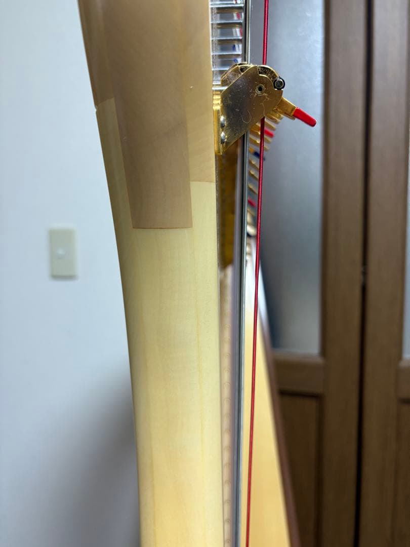 直取限定☆極美品　アオヤマ　ハープ　36弦　140N 唐草模様