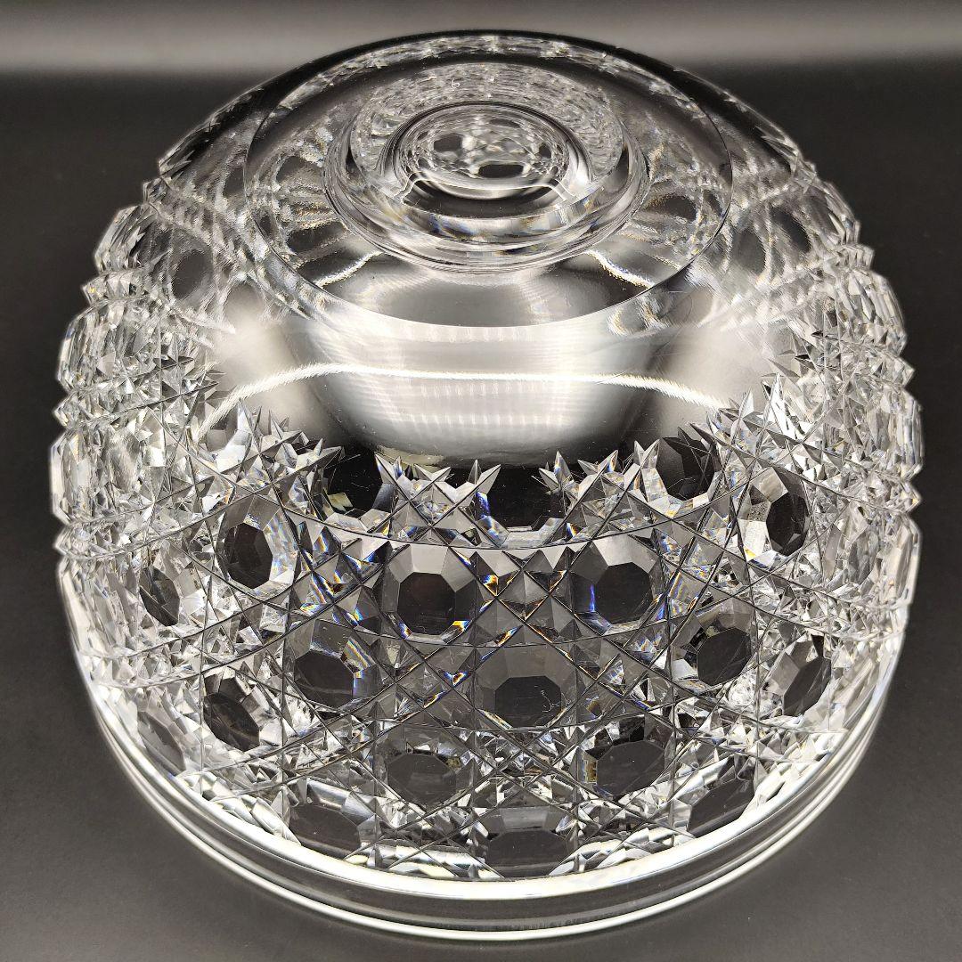 超希少品☆カガミクリスタル 大鉢 八角籠目紋（切子、江戸切子、薩摩切子）