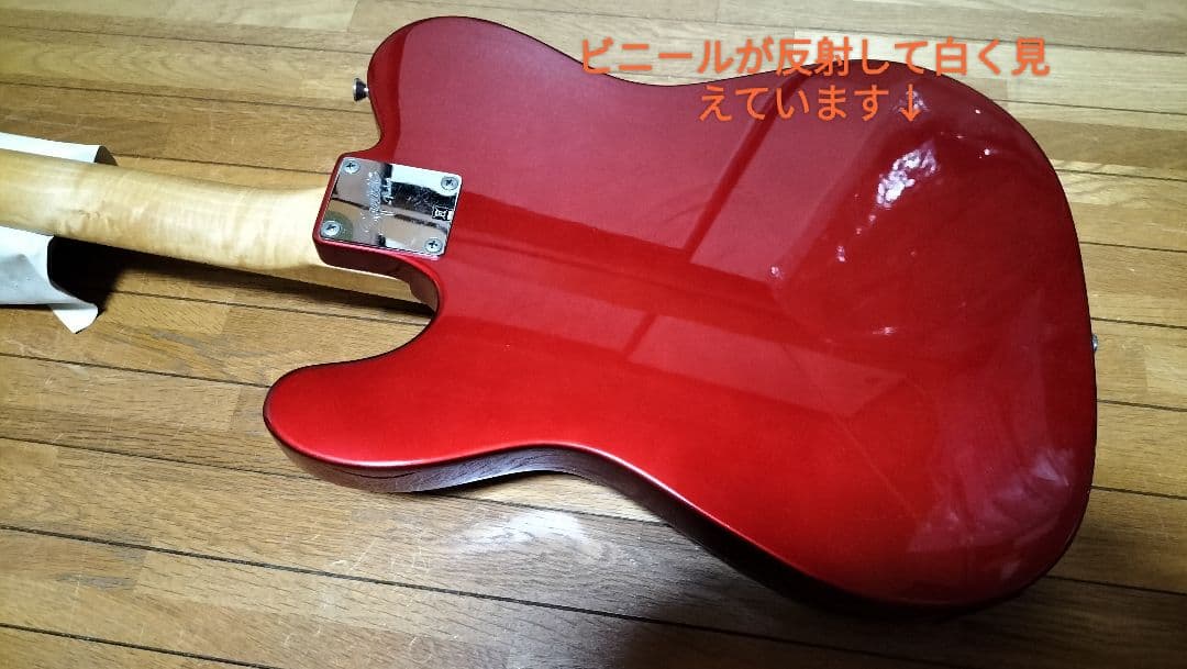 スクワイヤー by fender テレキャスター 赤