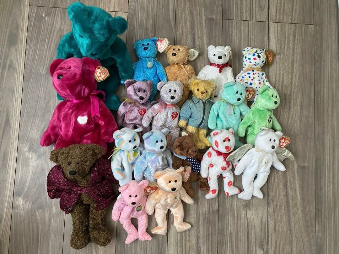 Ty ビーニーベイビー ぬいぐるみくまセット 19点
