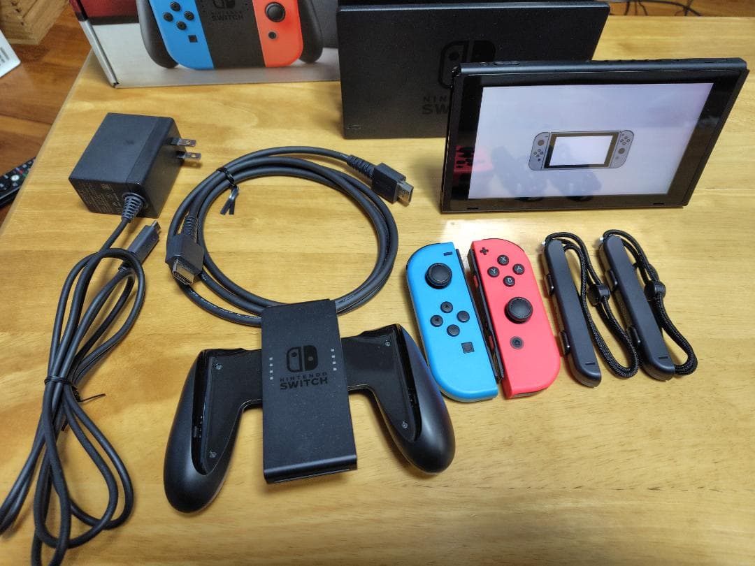 Nintendo Switch 本体 Joy-con グレー 充電グリップ