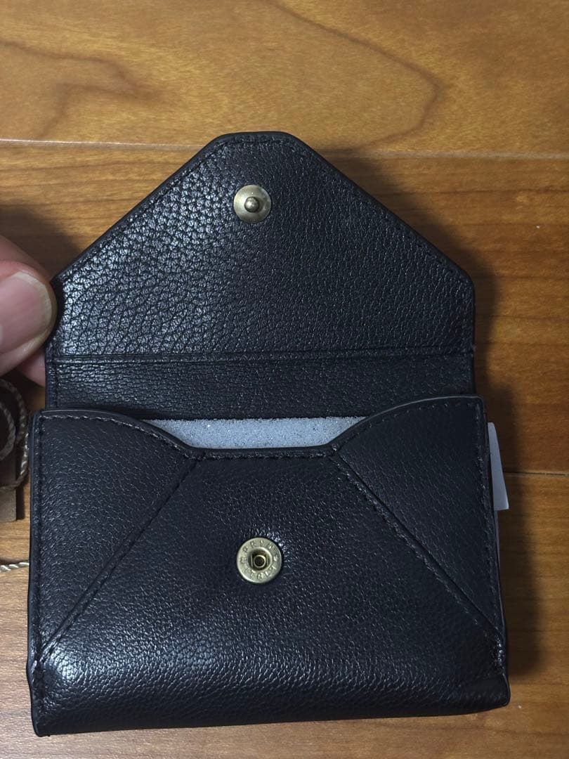 SAN HIDEAKI MIHARA 山羊革 3つ折り SMO-MGN ブラック