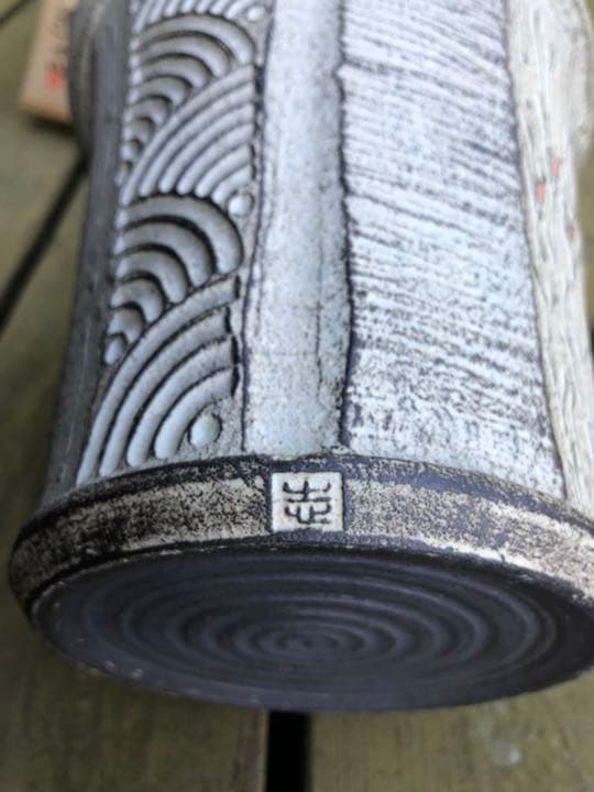 ワインクーラー　作家物　陶器　笠間焼　楽只窯　新品未使用　桐箱付