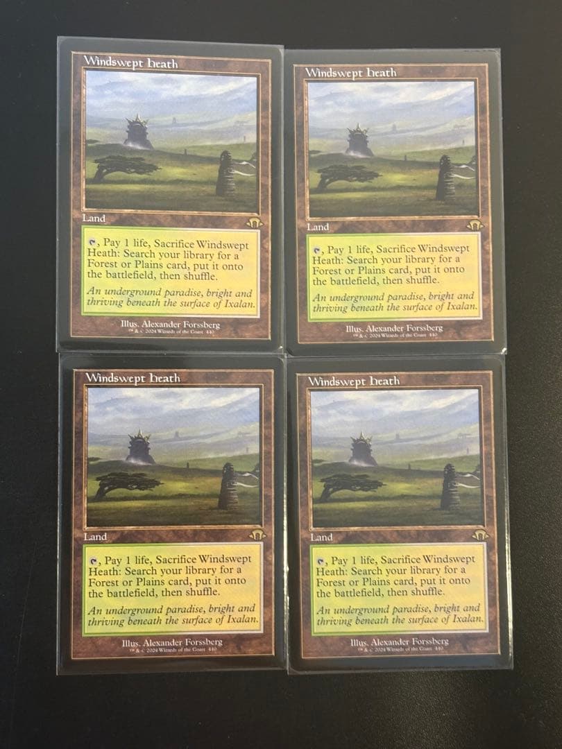 MTG 吹きさらしの荒野　旧枠　4枚セット