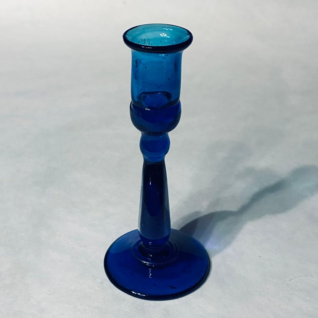 倉敷ガラス　小谷真三　キャンドルスタンド　民藝