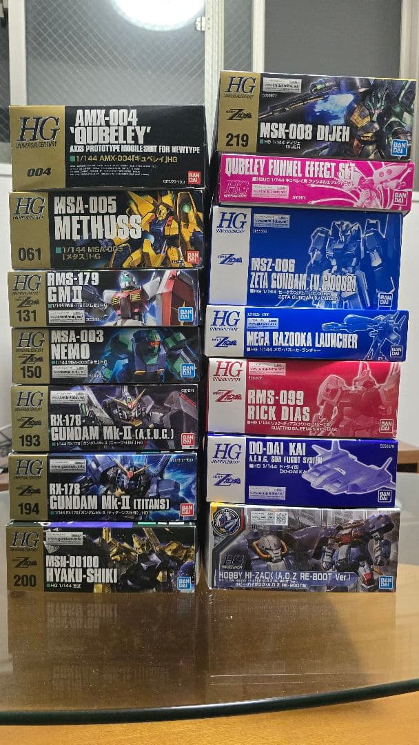 HGガンプラセット 14点まとめ売り グリプス戦役もの Ζガンダム