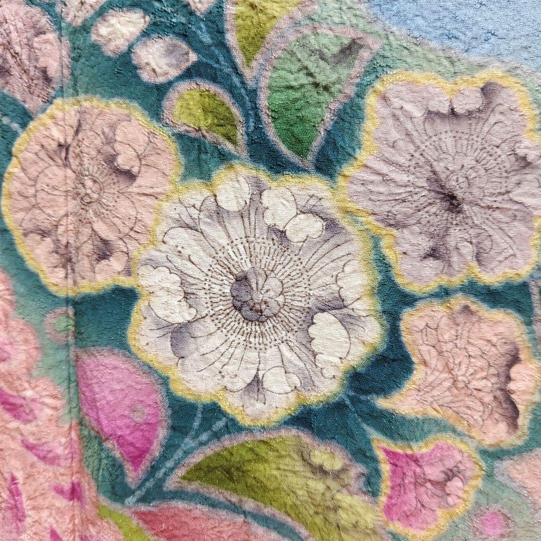 振袖フルセット(8点)・辻ヶ花・花絞り・金通し・高級手縫い・逸品