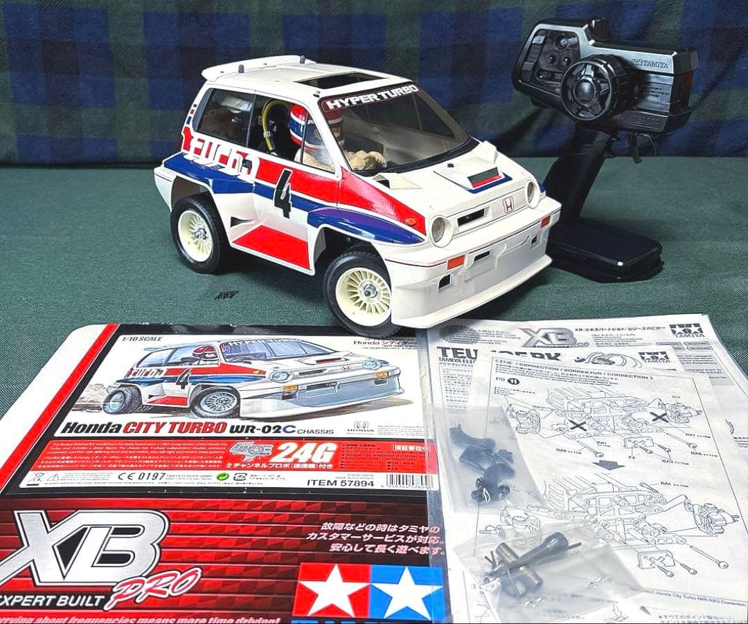 タミヤ1/10RC Honda シティターボ XBラジコン完成品