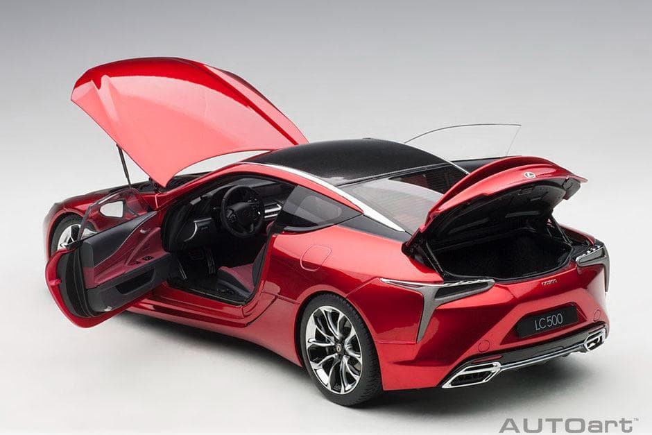 【新品/未開封】レクサス LC500 メタリックレッド AUTOart 1/18