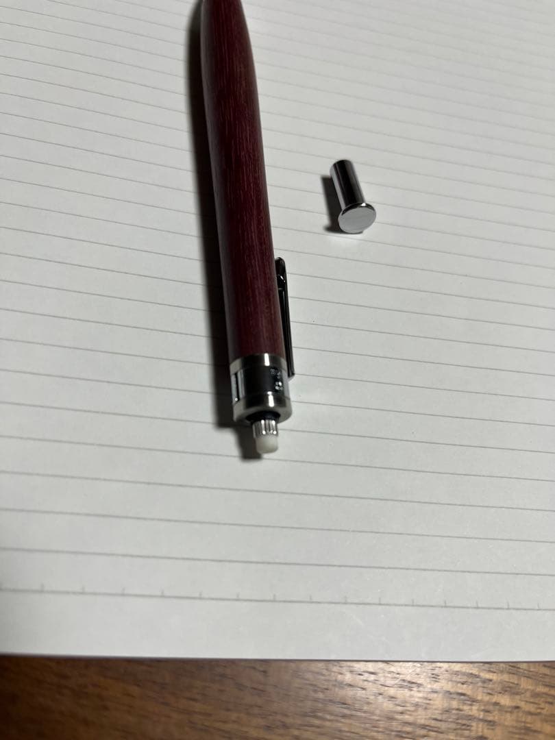 ゆふ　工房楔 パープルハート シャープペンシル 0.5mm 固定式先金つき