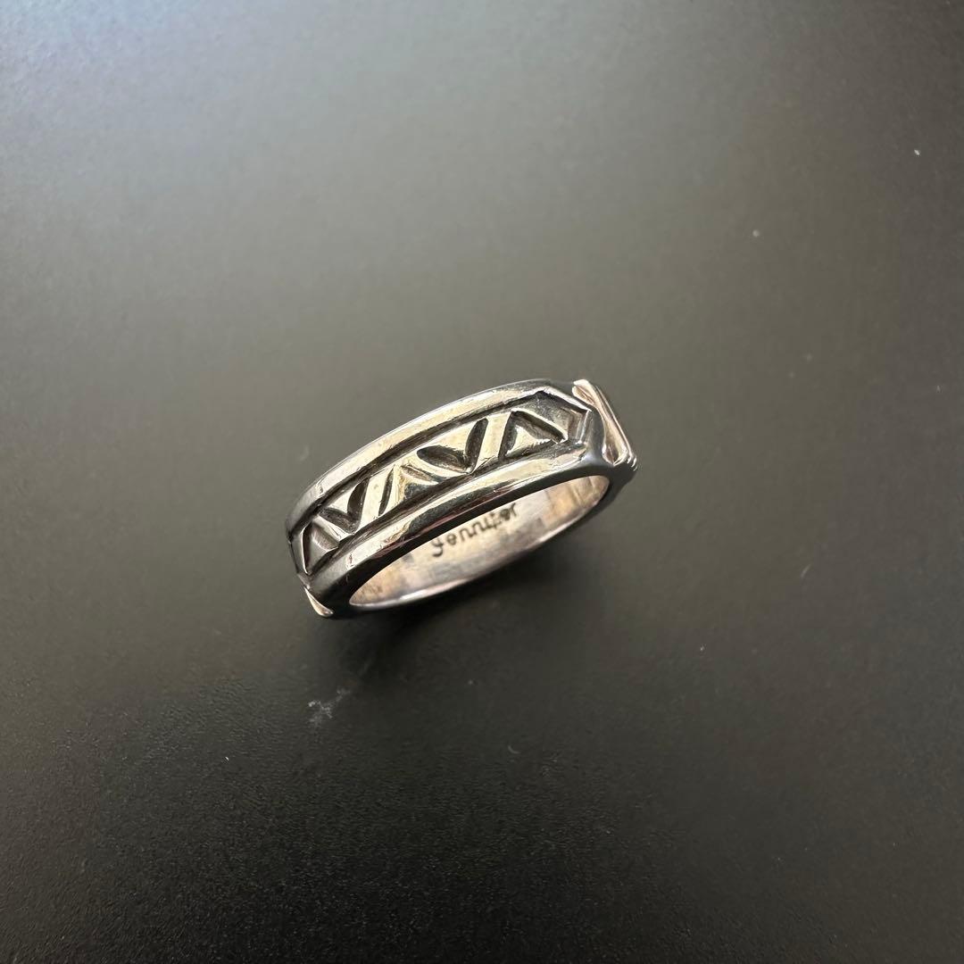 Navajo Jennifer Curtis スタンプワーク リング 13号
